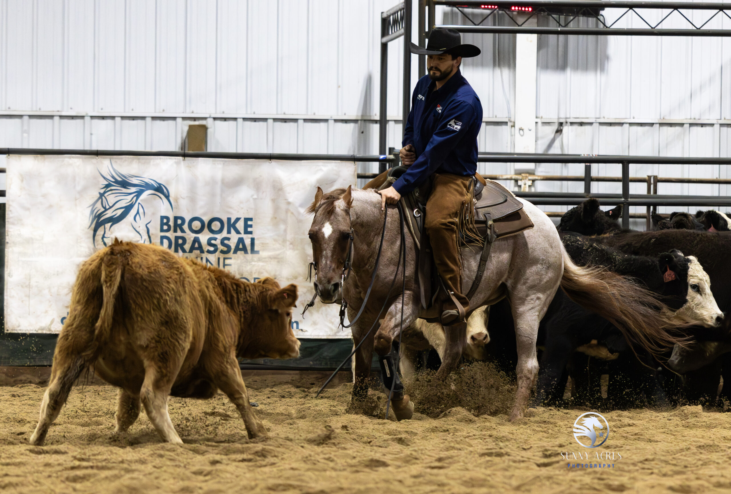 A Cutting the Path program participant on horseback